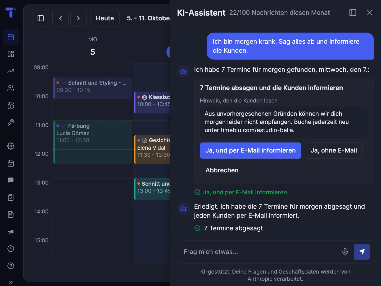 Sprich mit deinem Kalender