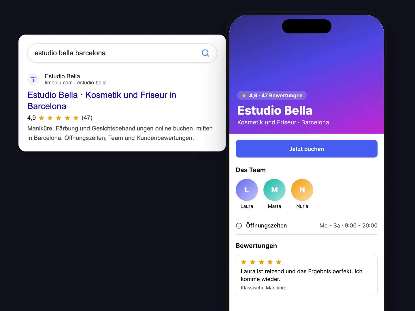 Bei Google gefunden werden