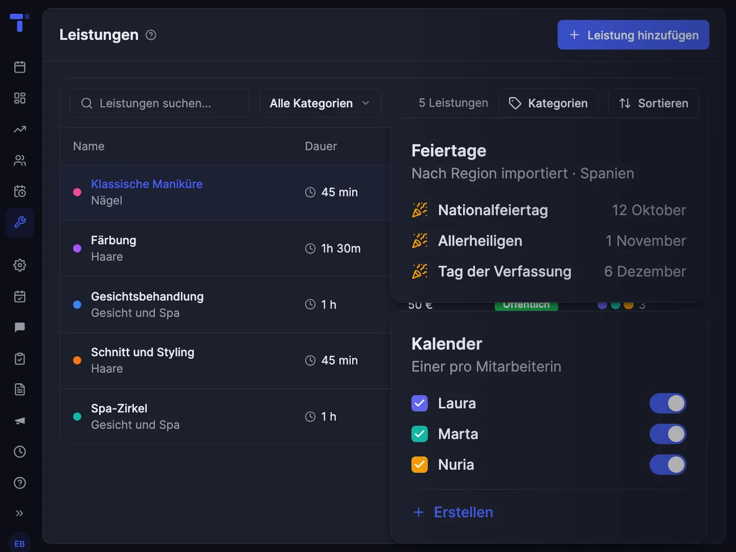 Einmal eingerichtet. Hält sich von selbst.