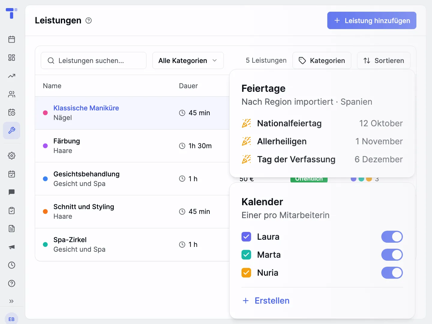Einmal eingerichtet. Hält sich von selbst.