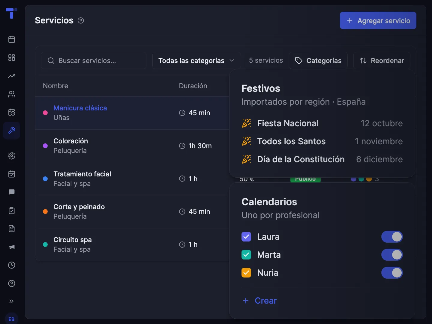 Se configura una vez. Se respeta sola.