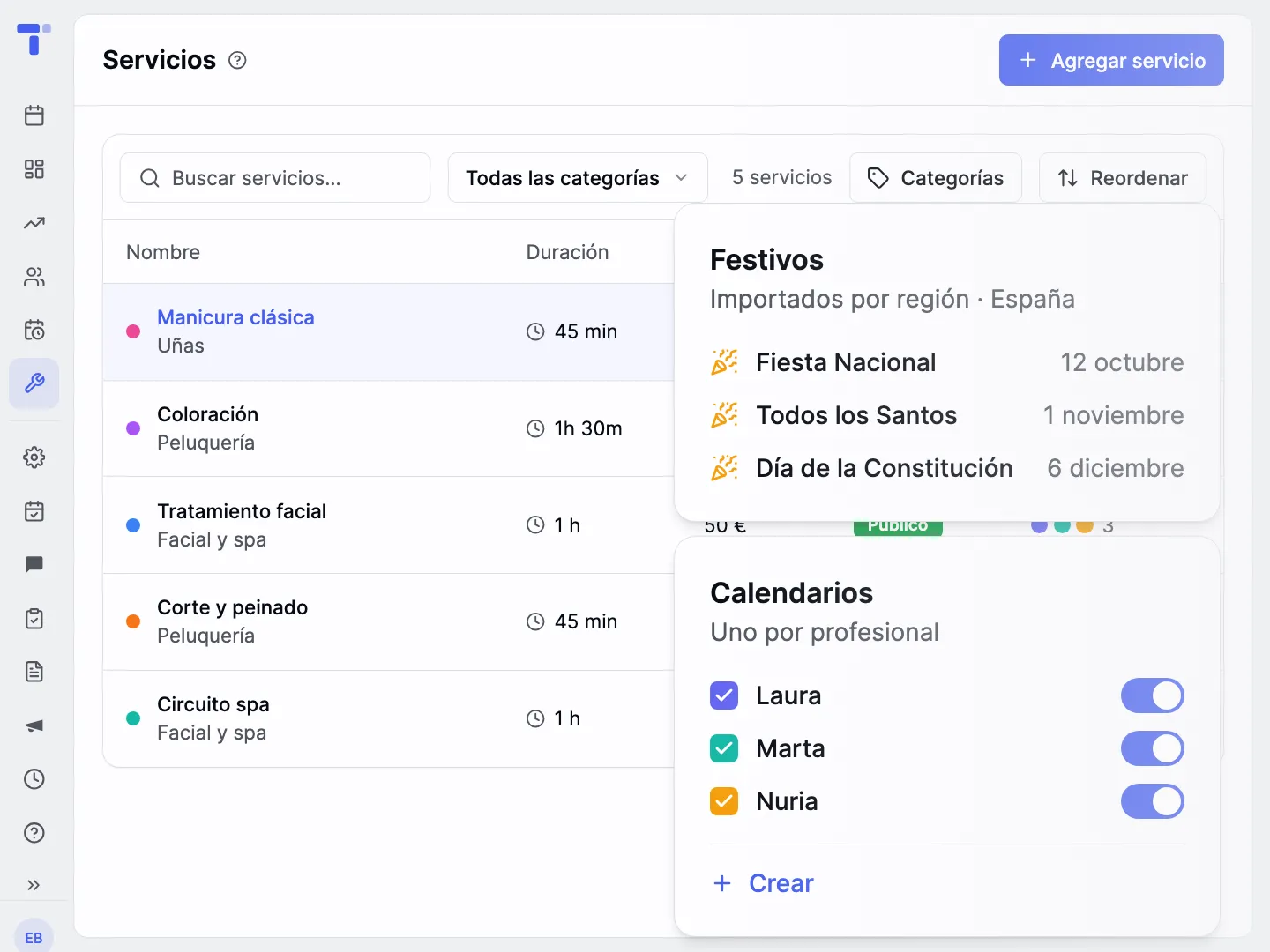 Se configura una vez. Se respeta sola.