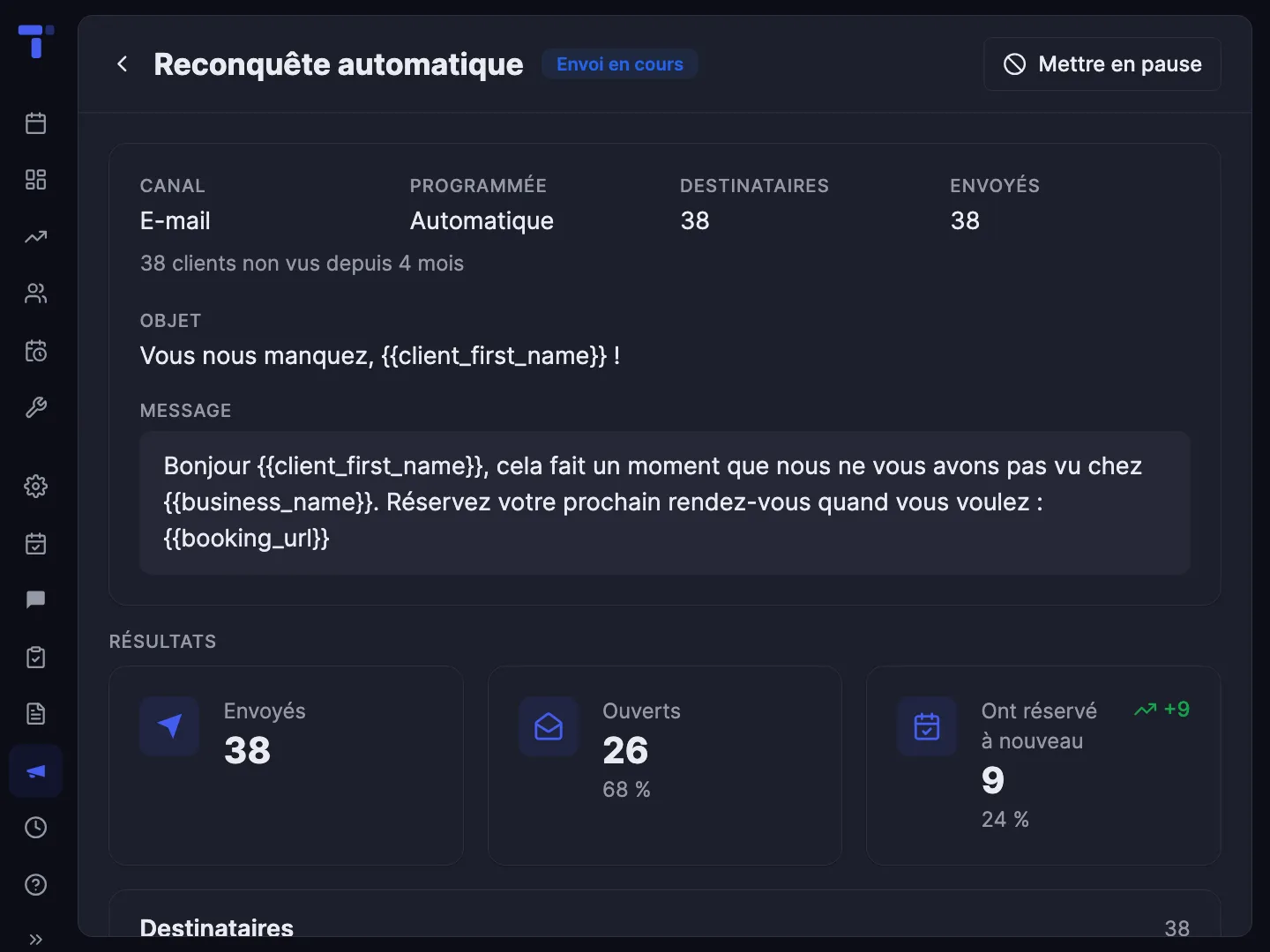 Faites revenir ceux qu'on n'a pas vus depuis longtemps