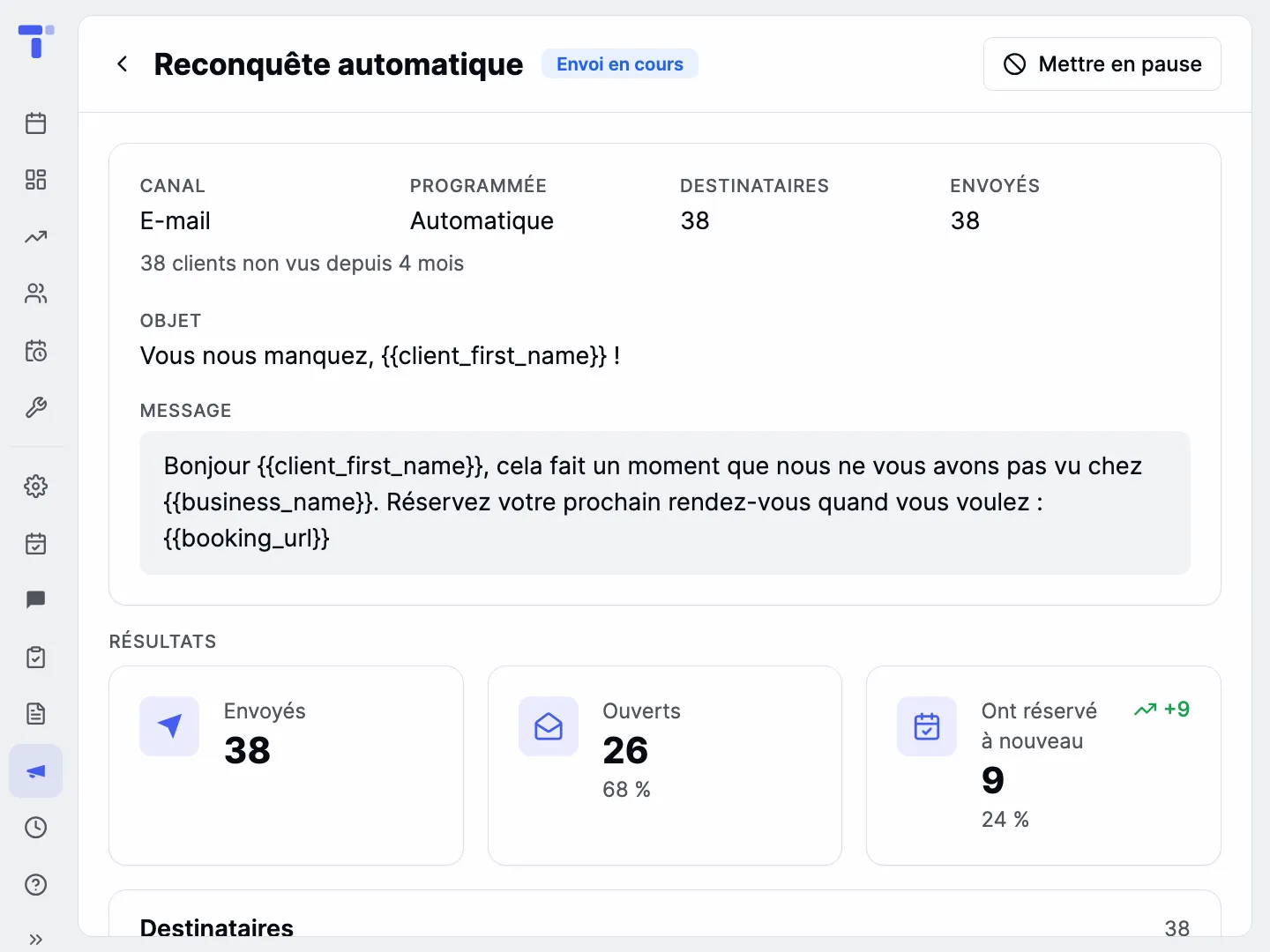 Faites revenir ceux qu'on n'a pas vus depuis longtemps
