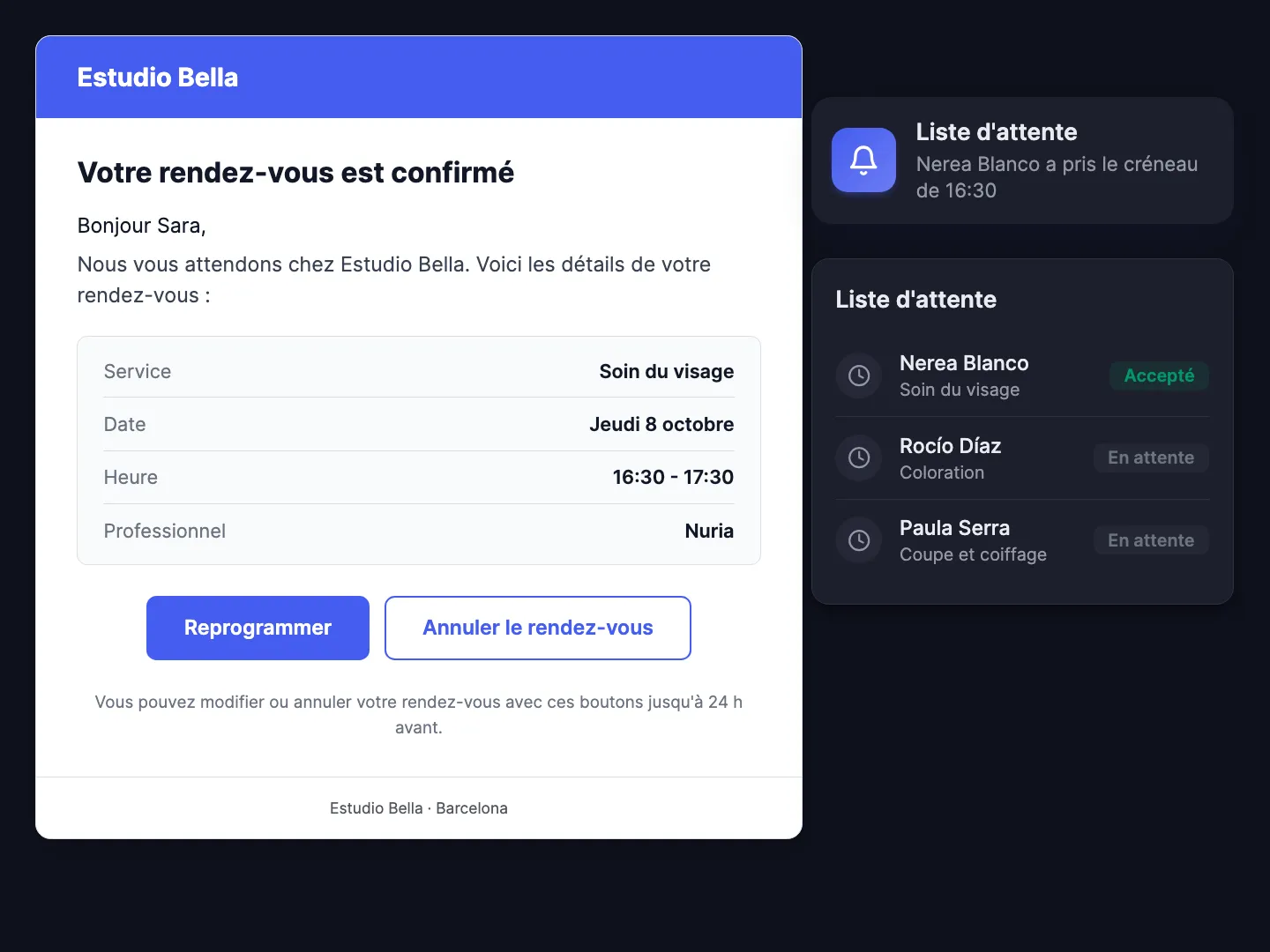 Des changements de rendez-vous sans appel