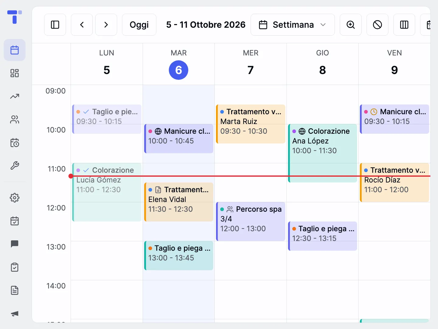 Un'agenda per tutta l'attività
