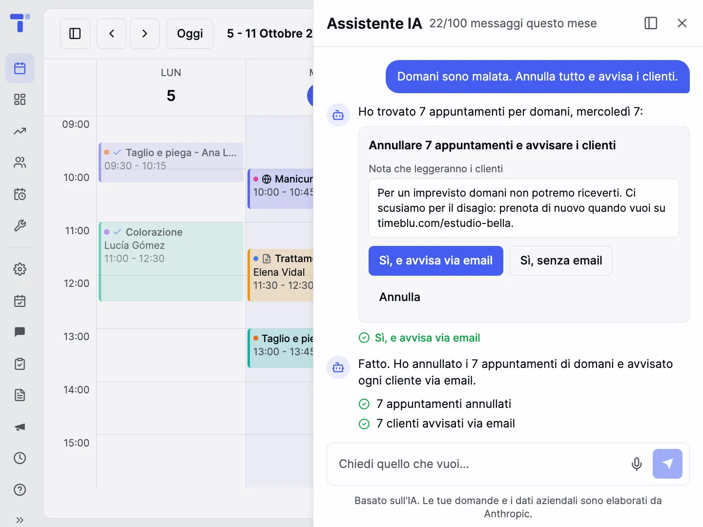 Parla con la tua agenda