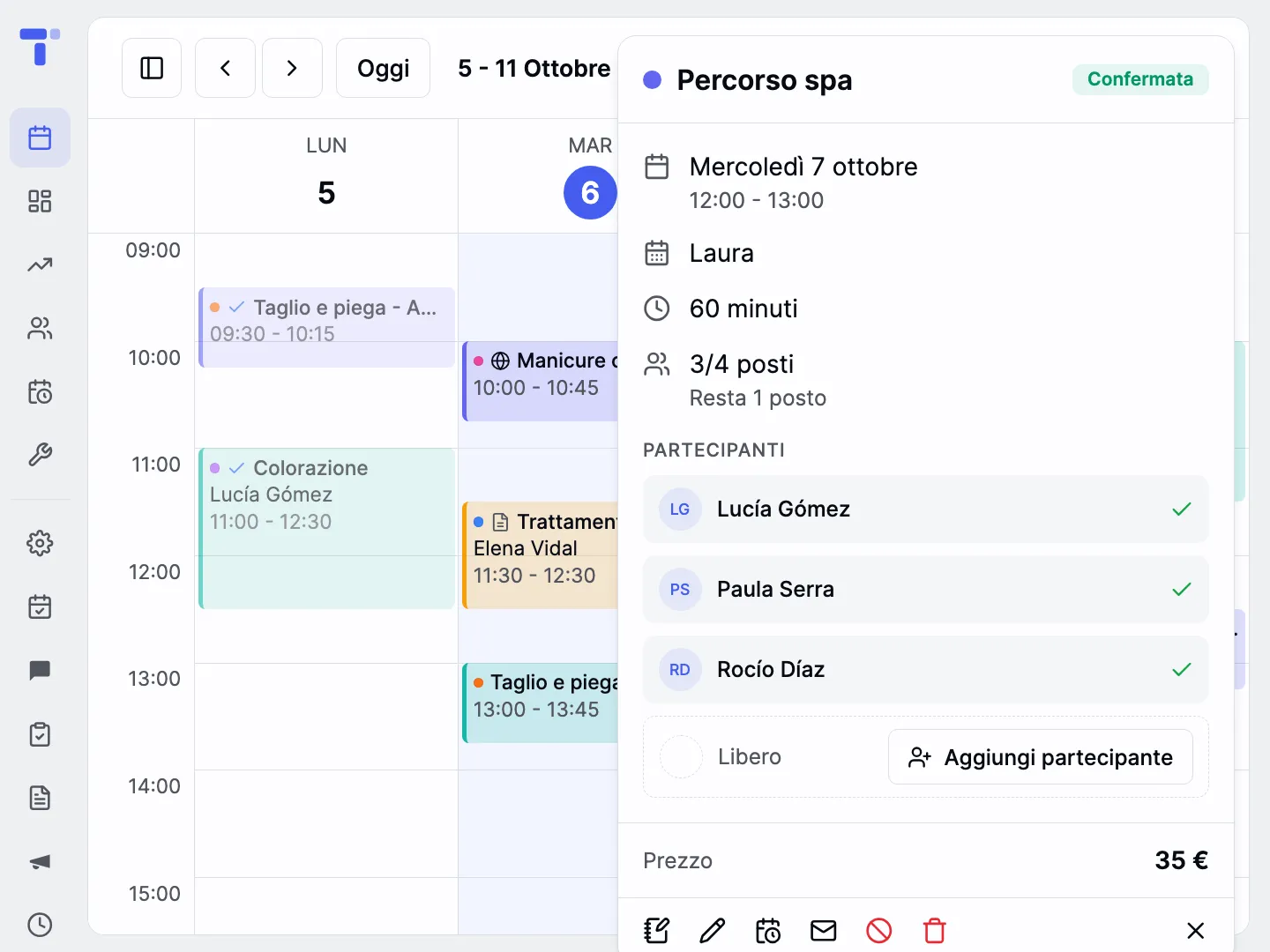 Vendi lo stesso orario a più clienti